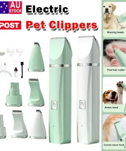 4-in-1 Multi-functional Electric Dog Clippers For Grooming Cordless Dog Shaver Clippers Trimmers Low Noise Pet Grooming Tools