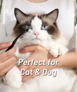 Alternative view of Pet Tear Stain Removal Brush Eye Cleaning Tear Stain Powder Brush Eye Poo Brush Makeup Brush Eye Cleaning Tool for Dog and Cat