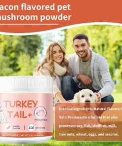 Alternative view of 1/2/3PCS Bacon Taste Pet Mushroom Powder Natural High-Grade Ingredient Appetite Enhancer for Picky Cats Dogs Daily Nutrition