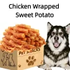 200g Pet Snacks,Chicken Wrapped Sweet Potatos – Dog Chew Treats & Teeth Cleaning Snacks