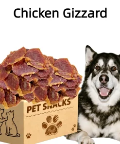 Pet Treats ，Sliced Chicken Gizzards – Dog Chew Treats & Teeth Cleaning Snacks 400g