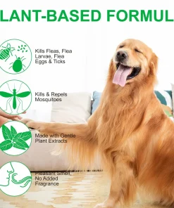 Alternative view of 100ml Natural Pet Care Topical Flea&Tick Spray for Dogs&Cats with Fresh Fragrance Peppermint Oil and Eugenol